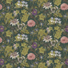 Clarke And Clarke Fabric Passiflora Emerald Velvet