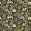 Clarke And Clarke Fabric Passiflora Noir Velvet