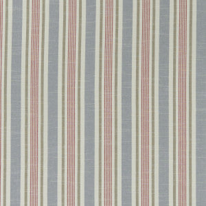 Clarke And Clarke Fabric Mappleton Denim/Red