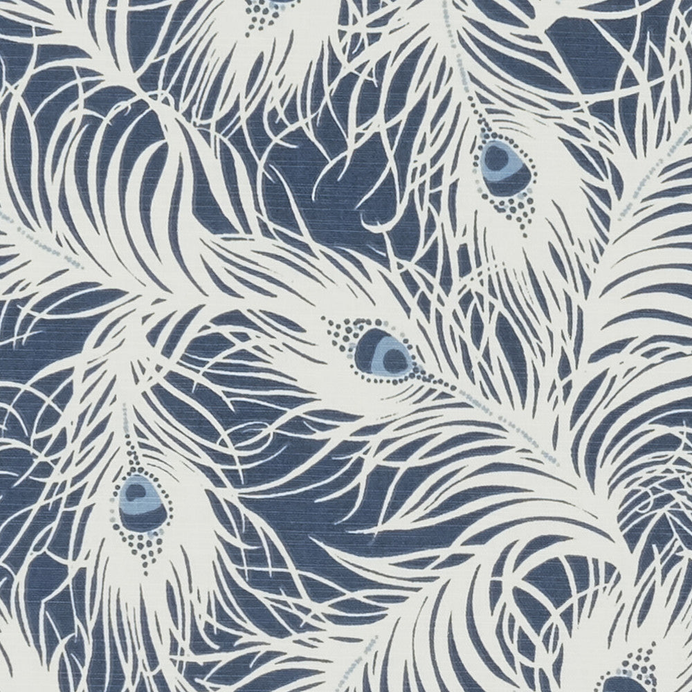 Harper Denim by Clarke And Clarke Designer Fabric CLARKE & CLARKE SHERWOOD COTTON - 100% Turkey MEDIUM Horizontal: and Vertical: 54 - Swanky Fabrics -