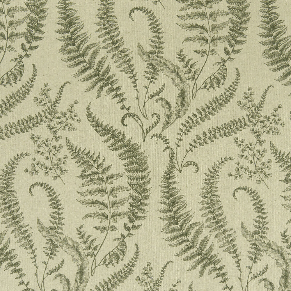 Folium Forest by Clarke And Clarke Designer Fabric CLARKE & CLARKE EDEN COTTON - 90%;LINEN - 10% Spain MEDIUM Horizontal: 17.75 and Vertical: 31.5 54.375 - Swanky Fabrics -