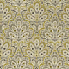 Clarke And Clarke Fabric Persia Charcoal/Ochre