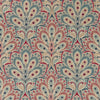 Clarke And Clarke Fabric Persia Denim/Raspberry