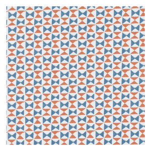 Clarke And Clarke Fabric Orianna Denim/Spice