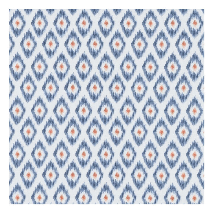 Zora Denim/Spice by Clarke And Clarke Fabric Clarke And Clarke Fabric Zora Denim/SpiceFabric CLARKE & CLARKE CO-ORDINATES COTTON - 100% Turkey </p><p>Repeat: H: 1.375, V: 2.875 54 - Fabric Carolina -