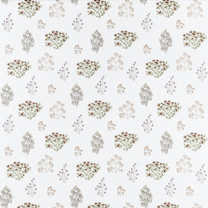 Clarke And Clarke Fabric Floris Blush/Damson