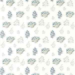 Clarke And Clarke Fabric Floris Mineral/Denim