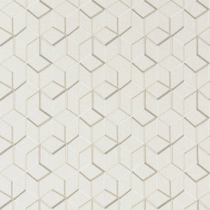 Clarke And Clarke Fabric Linear Ivory