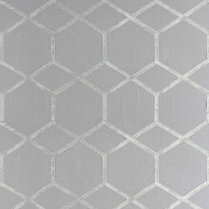 Clarke And Clarke Fabric Forma Charcoal/Silver