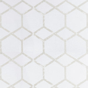 Clarke And Clarke Fabric Forma Ivory/Silver