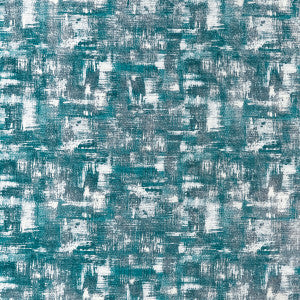 Clarke And Clarke Fabric Tessellati Teal/Gilver