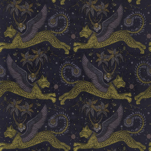 Clarke And Clarke Fabric Lynx Velvet Charcoal