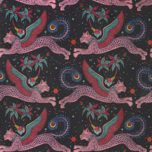 Clarke And Clarke Fabric Lynx Velvet Navy