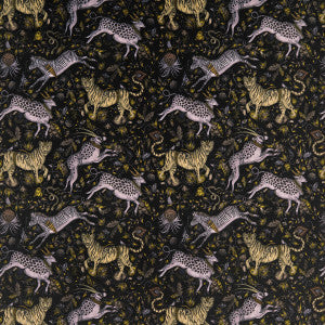 Clarke And Clarke Fabric Protea Velvet Charcoal