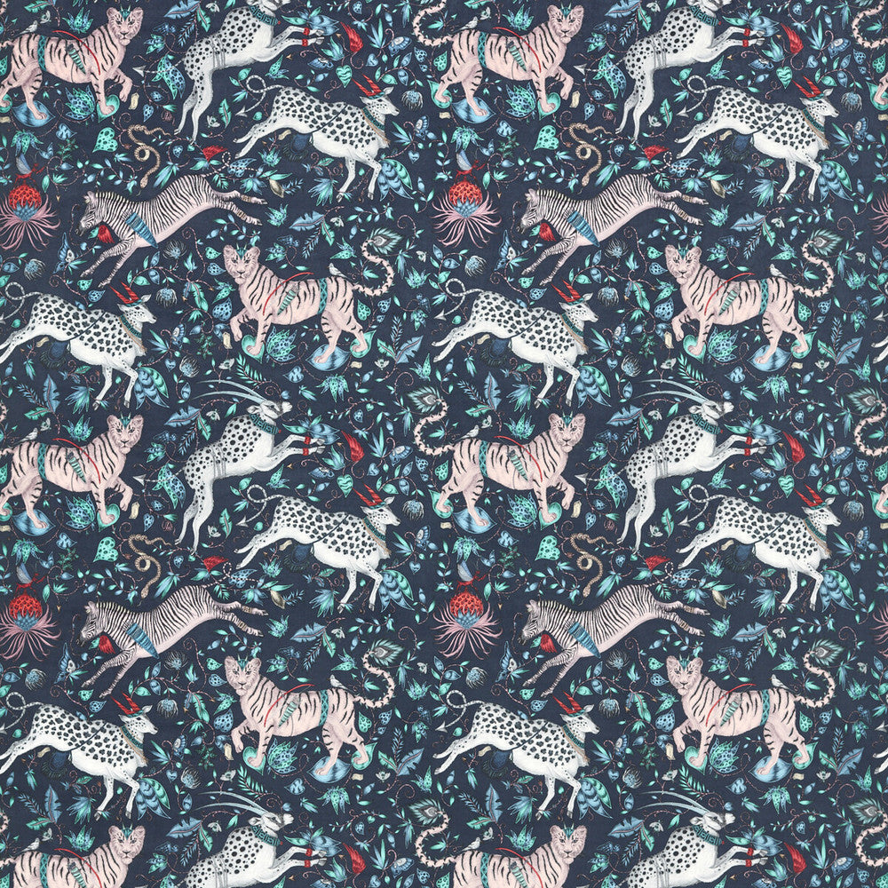 Protea Velvet Navy by Clarke And Clarke Fabric Clarke And Clarke Fabric Protea Velvet NavyFabric WILDERIE BY EMMA J SHIPLEY FOR C&C POLYESTER - 100% Spain </p><p>Repeat: H: 27, V: 25.36 55 - Fabric Carolina -