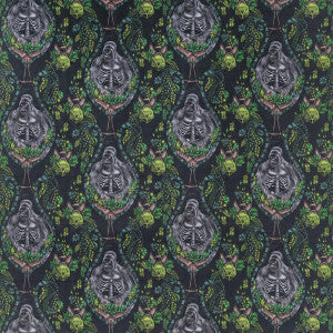 Clarke And Clarke Fabric Silverback Velvt Charcoal