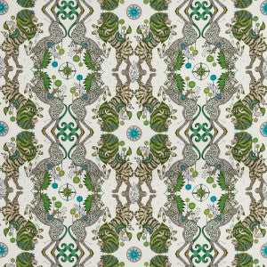 Clarke And Clarke Fabric Caspian Satin Lime