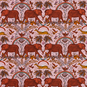 Clarke And Clarke Fabric Zambezi Satin Blush