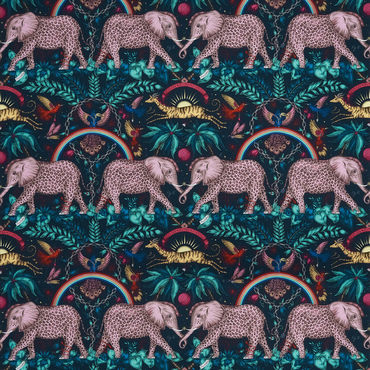 Zambezi Satin Navy by Clarke And Clarke Fabric Clarke And Clarke Fabric Zambezi Satin NavyFabric WILDERIE BY EMMA J SHIPLEY FOR C&C COTTON - 100% United Kingdom </p><p>Repeat: H: 27, V: 21.78 54 - Fabric Carolina -