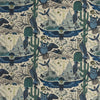 Clarke And Clarke Fabric Frontier Linen Blue