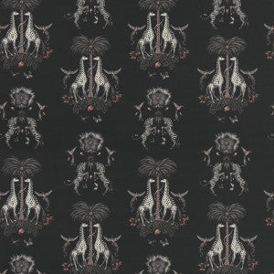 Clarke And Clarke Fabric Creatura Linen Charcoal