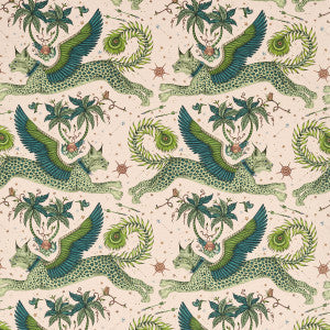 Clarke And Clarke Fabric Lynx Linen Pink