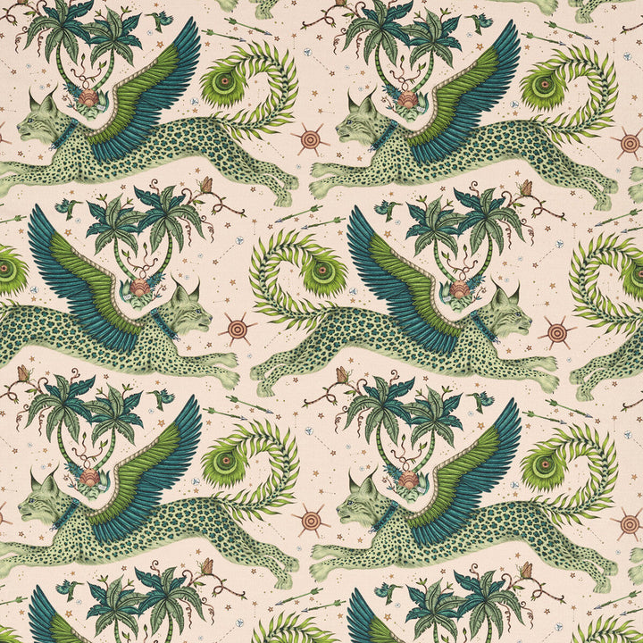 Lynx Linen Pink by Clarke And Clarke Designer Fabric WILDERIE BY EMMA J SHIPLEY FOR C&C COTTON - 60%;LINEN - 40% Spain HEAVY Horizontal: 27 and Vertical: 34.1 54 - Swanky Fabrics -