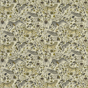 Clarke And Clarke Fabric Protea Linen Gold