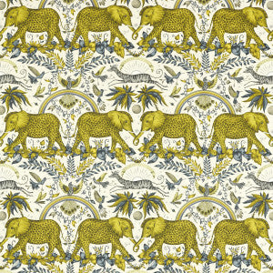 Clarke And Clarke Fabric Zambezi Linen Gold