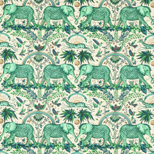 Clarke And Clarke Fabric Zambezi Linen Green