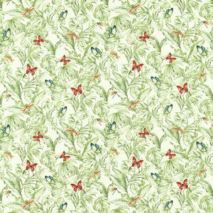 Clarke And Clarke Fabric Acadia Olive/Spice