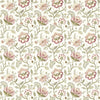 Clarke And Clarke Fabric Adeline Blush/Raspberry