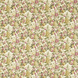 Clarke And Clarke Fabric Francis Blush/Raspberry