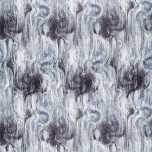Clarke And Clarke Fabric Tessuto Midnight/Silver