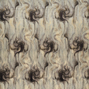 Clarke And Clarke Fabric Tessuto Nero/Silver