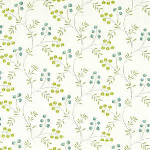 Clarke And Clarke Fabric Rochelle Apple/Mineral