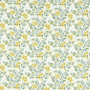 Clarke And Clarke Fabric New Grove Denim/Citrus