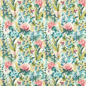 Clarke And Clarke Fabric Hydrangea Spice/Forest F1576/04.CAC.0