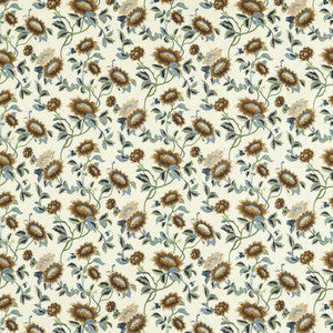 Clarke And Clarke Fabric Tonquin Ivory/Chartreuse Emb