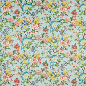 Clarke And Clarke Fabric Golden Parrot Mineral Velvet