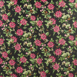 Clarke And Clarke Fabric Pink Lotus Noir Velvet