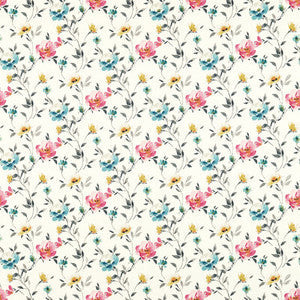 Clarke And Clarke Fabric Serena Ivory F1593/02.CAC.0