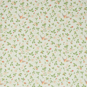 Clarke And Clarke Fabric Wild Strawberry Dove Linen