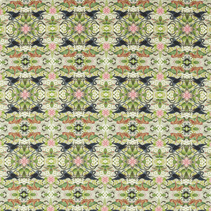 Clarke And Clarke Fabric Wonderlust Tea Story Dove