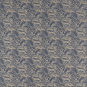 Clarke And Clarke Fabric Lumino Midnight/Copper