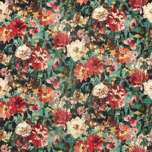 Clarke And Clarke Fabric Tahiti Antique/Mineral Velvet