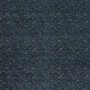 Clarke And Clarke Fabric Selva Midnight/Gold Velvet