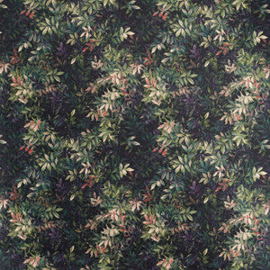 Clarke And Clarke Fabric Congo Amethyst/Emerald Velvet