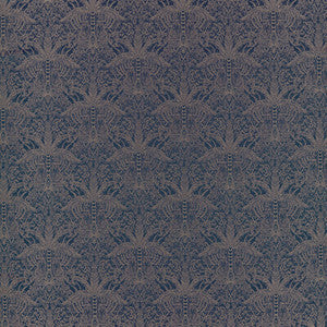 Clarke And Clarke Fabric Leopardo Midnight/Copper Jacquard