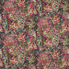 Clarke And Clarke Fabric Aubrey Velvet Forest/Raspberry F1646/01.CAC.0